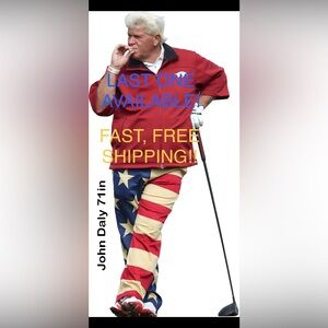 John Daly Golfer Life Size Cardboard Cutout with FREE Shipping!